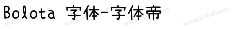 Bolota 字体字体转换
